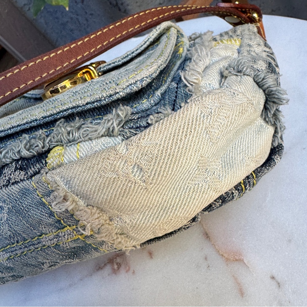 Louis Vuitton Denim Patchwork Pouchy Shoulder Bag - Picture 15 of 16